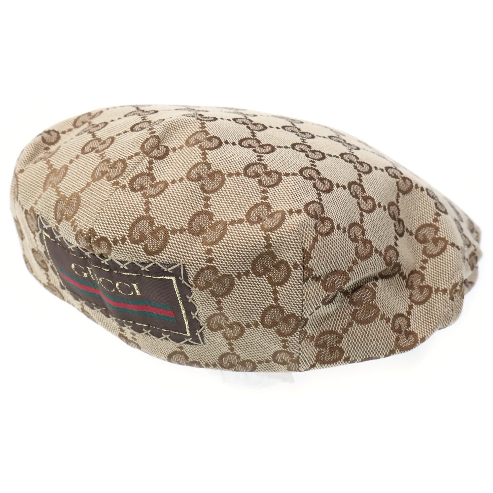 GUCCI(グッチ) GGキャンバス フラットキャップ ベージュ 696856 4HAOB