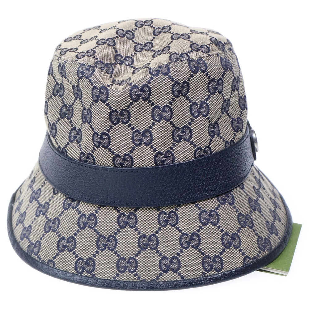 GUCCI(グッチ) ダブルG付 GGキャンバス バケットハット ベージュ 576587 4HG53