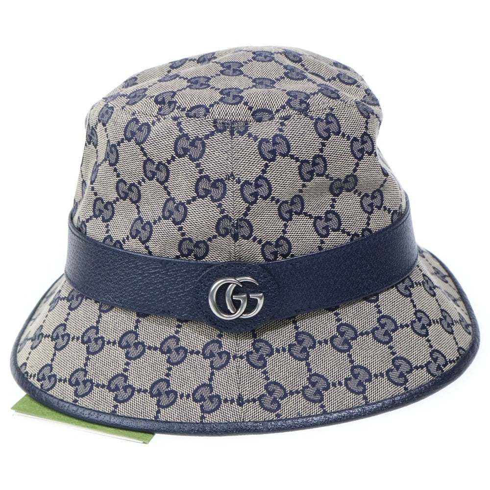 GUCCI(グッチ) ダブルG付 GGキャンバス バケットハット ベージュ 576587 4HG53
