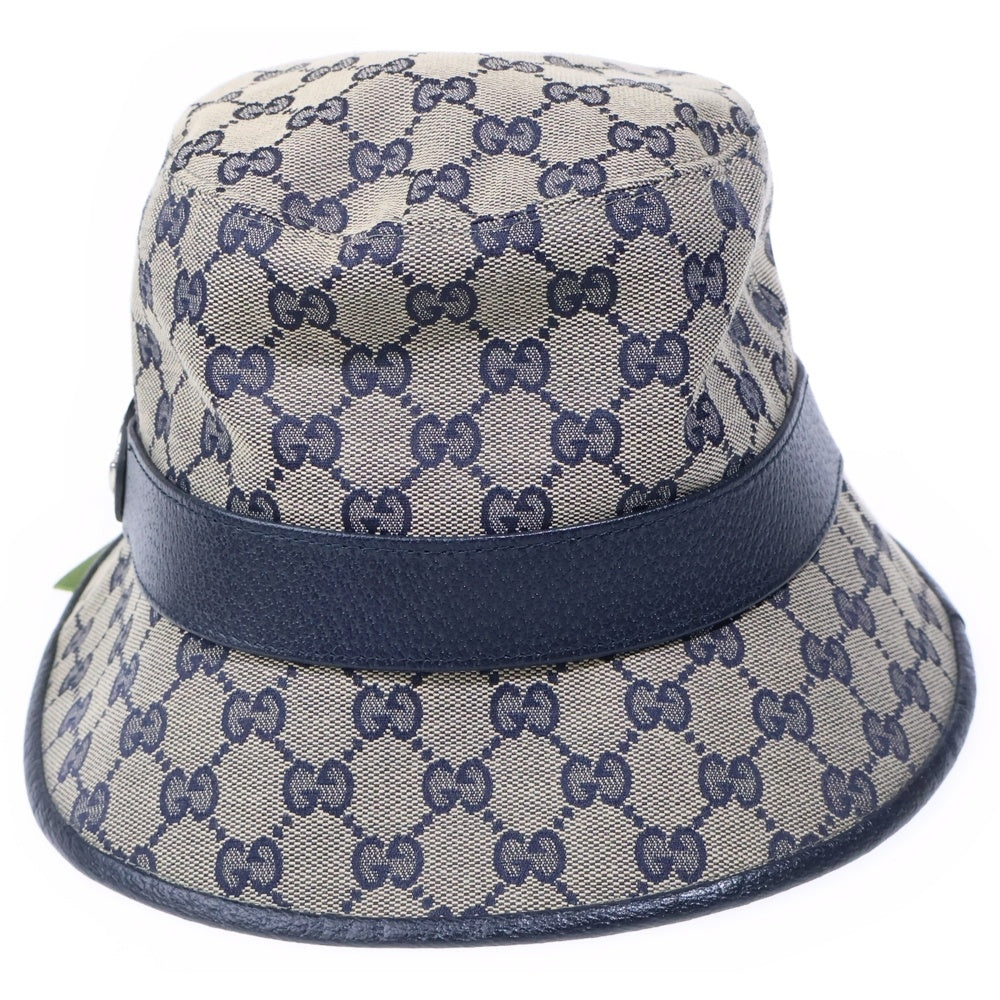 GUCCI(グッチ) ダブルG付 GGキャンバス バケットハット ベージュ 576587 4HG53