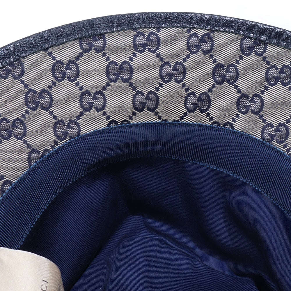 GUCCI(グッチ) ダブルG付 GGキャンバス バケットハット ベージュ 576587 4HG53