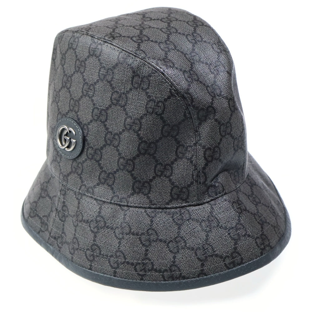 GUCCI(グッチ) FEDORA NOT DEFINED GGスプリーム バケットハット グレー 733985 4HAN4
