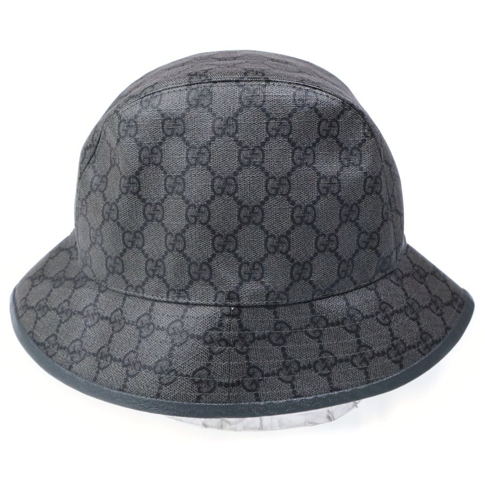 GUCCI(グッチ) FEDORA NOT DEFINED GGスプリーム バケットハット グレー 733985 4HAN4