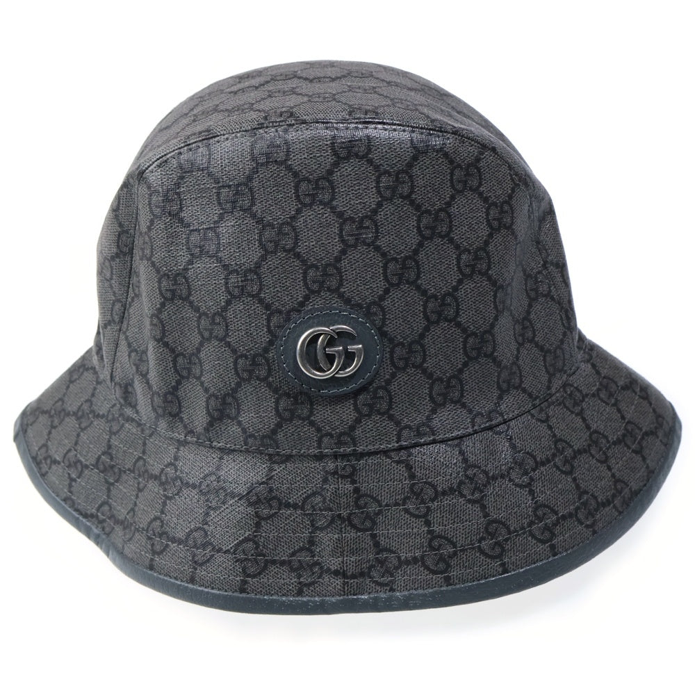 GUCCI(グッチ) FEDORA NOT DEFINED GGスプリーム バケットハット グレー 733985 4HAN4