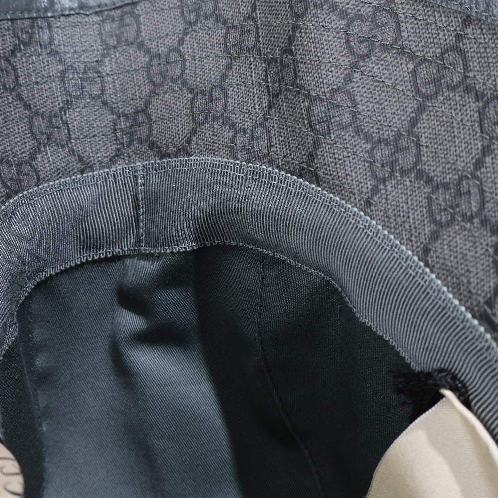 GUCCI(グッチ) FEDORA NOT DEFINED GGスプリーム バケットハット グレー 733985 4HAN4