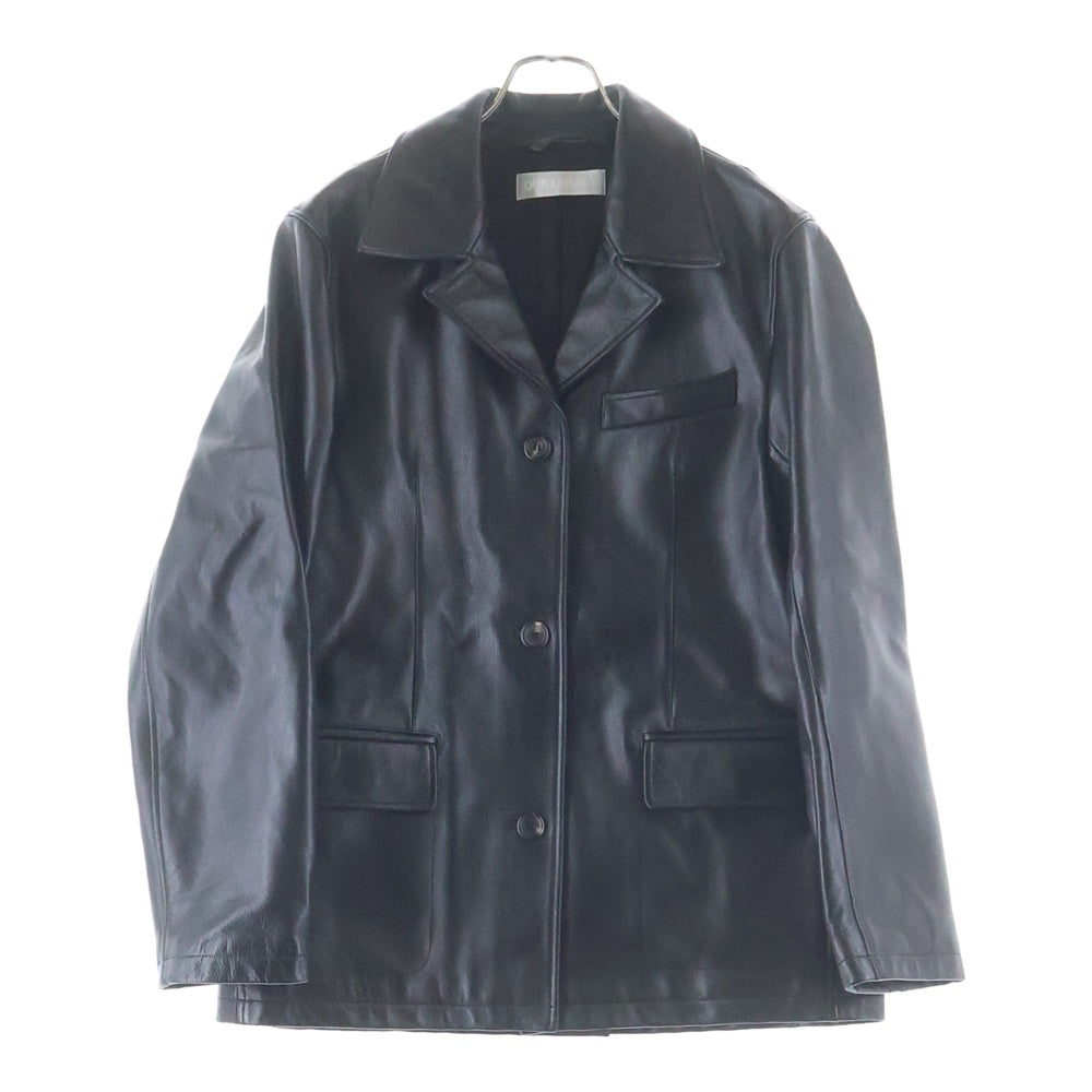 OUR LEGACY(アワーレガシー) Lane Jacket Heavy Grain Black Leather レーンジャケット ブラック グレインヘビーレザー オールレザー ジャケット ブラック M4249LH