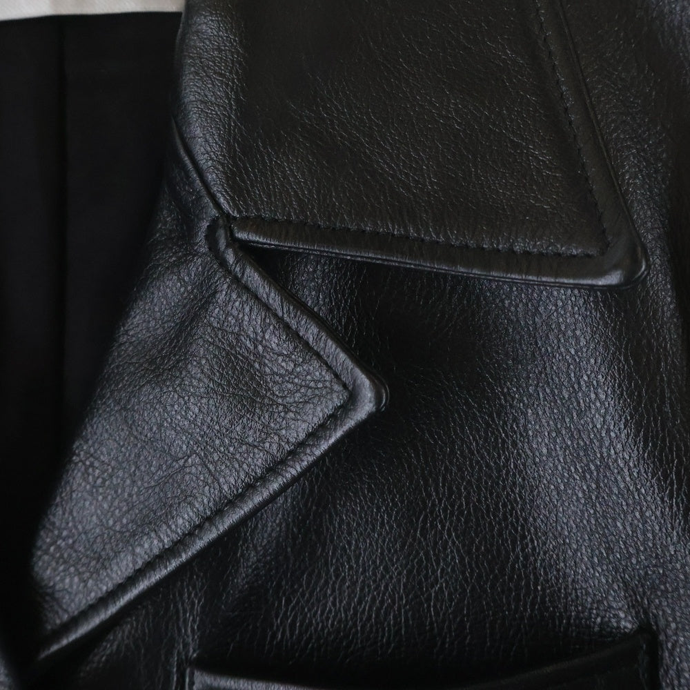 OUR LEGACY(アワーレガシー) Lane Jacket Heavy Grain Black Leather レーンジャケット ブラック グレインヘビーレザー オールレザー ジャケット ブラック M4249LH