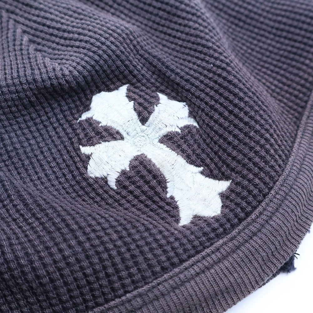 CHROME HEARTS(クロムハーツ) DBL CH CRS ダブルCHクロス刺繍 ビーニー ブラック