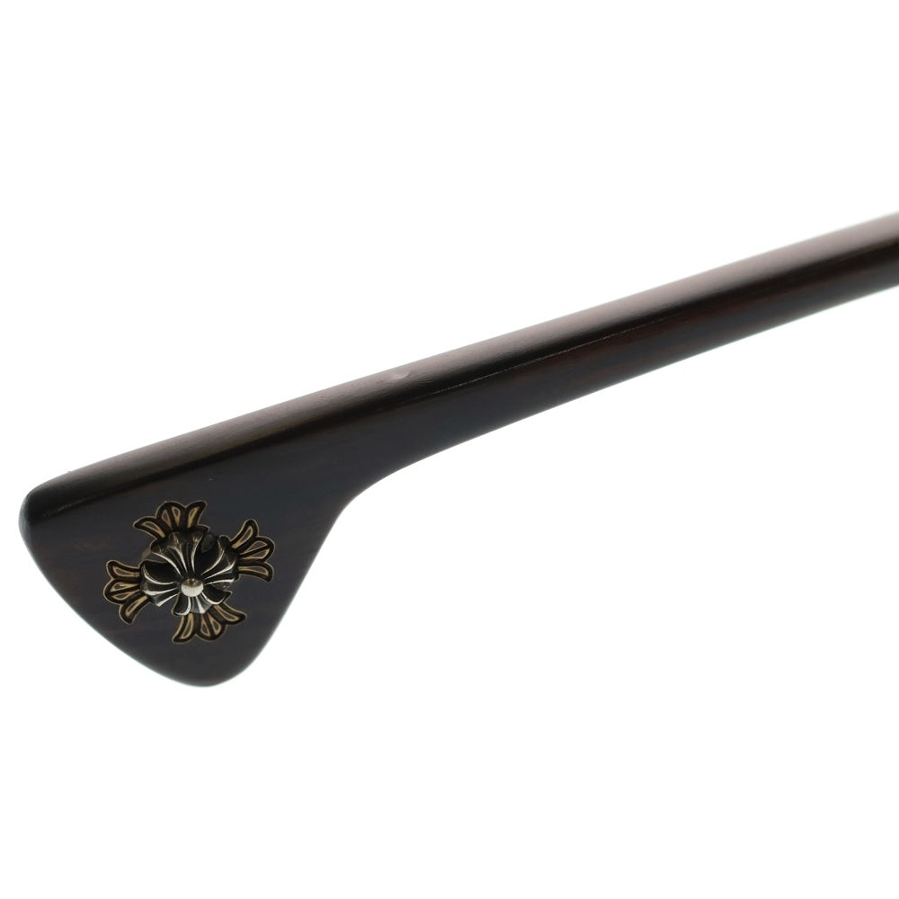 CHROME HEARTS(クロムハーツ) THO BRIWG ウッドフレーム メガネ サングラス ブラウン/ブラック ※度入り