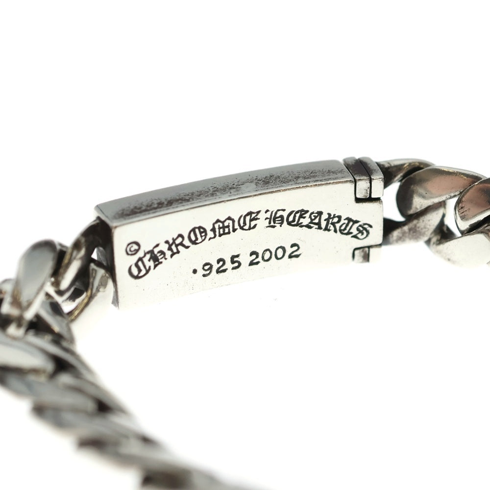 CHROME HEARTS(クロムハーツ) 20LINK ID MINI FLORAL CRS ミニID フローラルクロス 20リンク ブレスレット シルバー