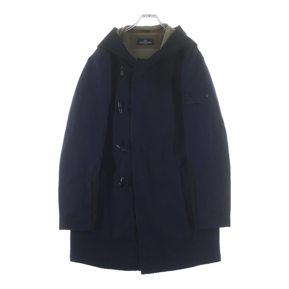 STONE ISLAND(ストーンアイランド) 13AW Shadow Project Technical Wool Jacket 袖ロゴワッペン テクニカル ウール コート ネイビー/ブラック 4006186