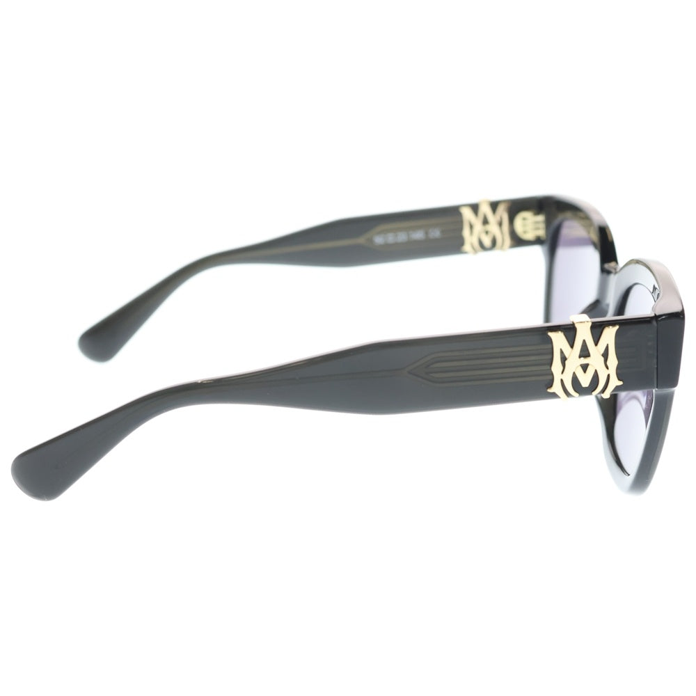 AMIRI(アミリ) Jumbo MA Sunglasses サイドジャンボMAロゴ サングラス ブラック/ゴールド AMACSN1004