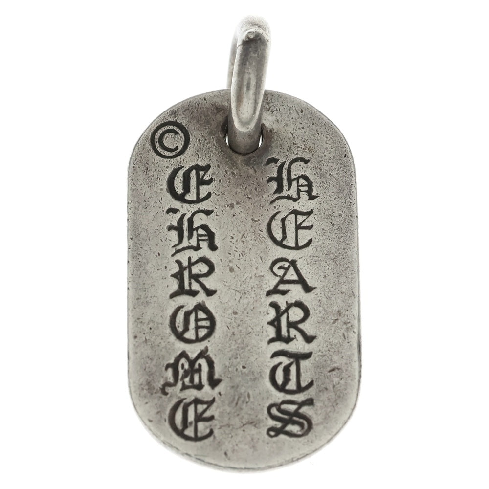 CHROME HEARTS(クロムハーツ) RAISED DOGTAG レイズドドッグタグ NYC限定 ネックレストップ シルバー
