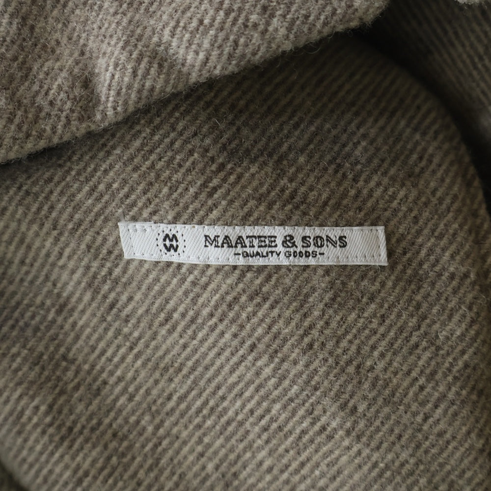 MAATEE&SONS(マーティーアンドサンズ) TWEED SPORTS JACKET ツイード スポーツジャケット ベージュ MT5303-0911