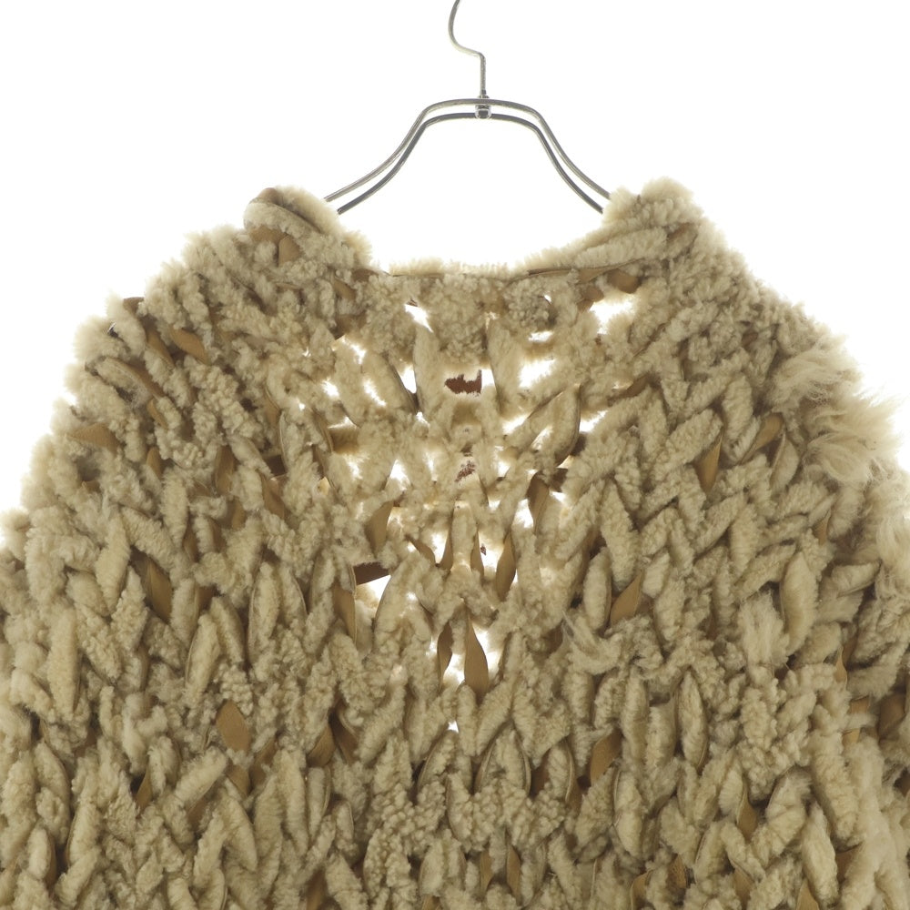 GOOD KARMA DEVELOPMENT(グッドカルマ ディベロップメント) MOUTON CARDIGAN CHARLIE ムートン カーディガン ベージュ