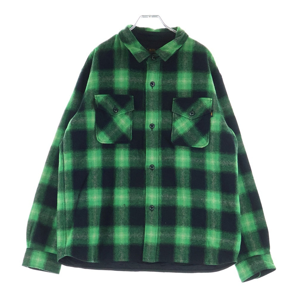 RATS(ラッツ) WOOL CHECK SHIRT JKT チェック ウール シャツジャケット グリーン/ブラック 25'RS-1104