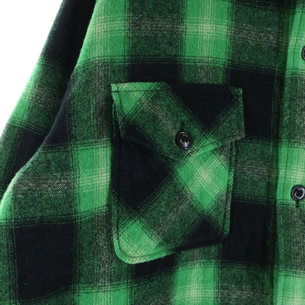 RATS(ラッツ) WOOL CHECK SHIRT JKT チェック ウール シャツジャケット グリーン/ブラック 25'RS-1104