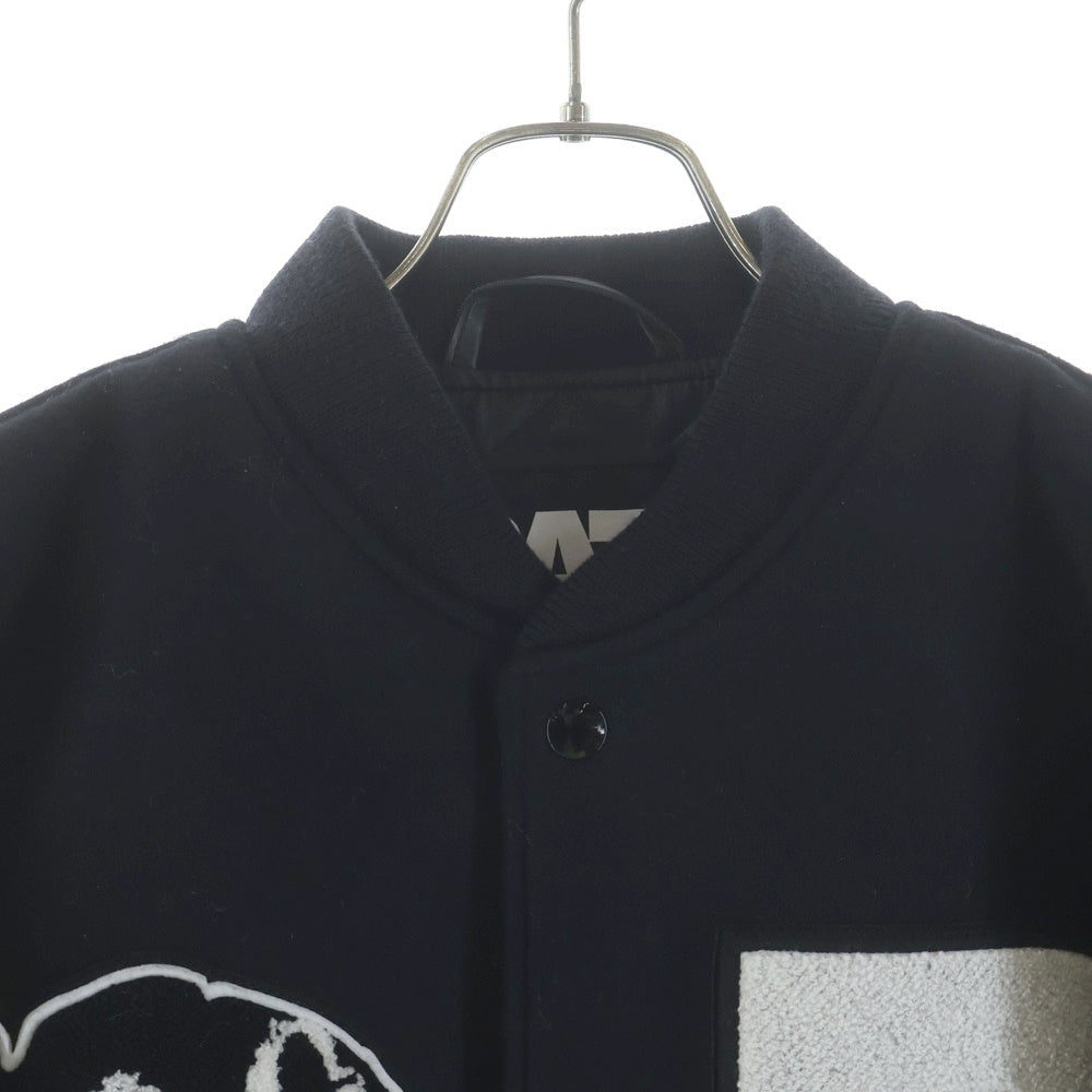 RATS(ラッツ) ×NEIGHBORHOOD×WTAPS 20th LEATHER X MELTON COMBINATION JACKET ネイバーフッド ダブルタップス トリプルコラボ 20周年 スタジアムジャケット25'SPJ-0102