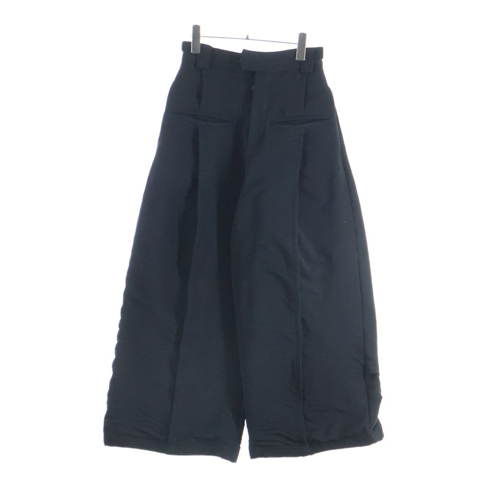Fax Copy Express(ファックスコピーエクスプレス) 21SS Front Pocket Wide Leg Trouser フロントポケット 1タック ワイドレッグ トラウザー パンツ ブラック 21SS-PT01-BK