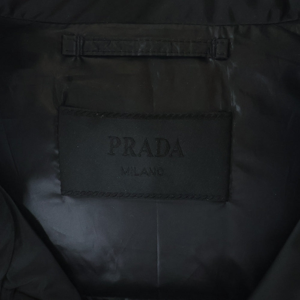 PRADA(プラダ) 23AW トライアングルロゴプレート ダウンジャケット グースダウン SGH071 R232 1060 ブラック