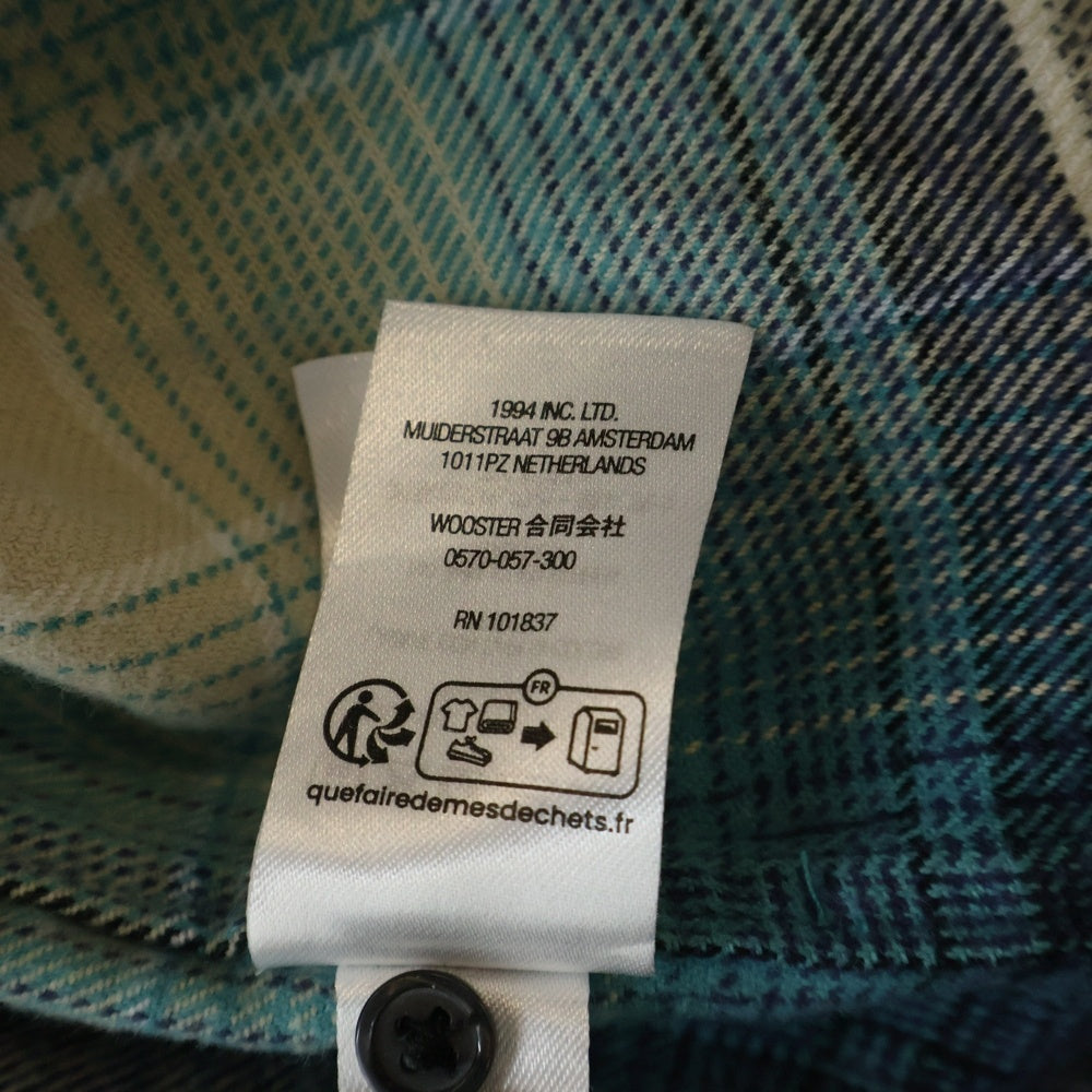 SUPREME(シュプリーム) 23SS Shadow Plaid Flannel Shirt フランネル 長袖シャツ ブルー/ホワイト