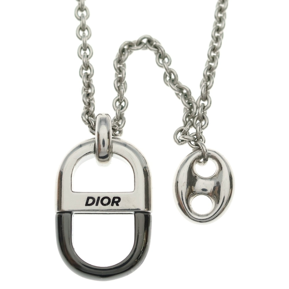DIOR(ディオール) Dior 8 ペンダント ネックレス 真鍮 N3216HOMMT-D004 シルバー レディース