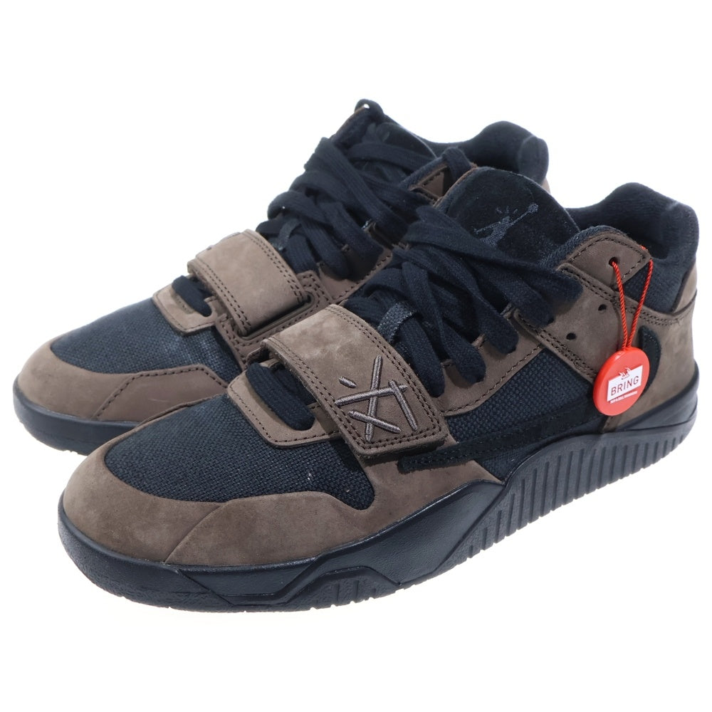 NIKE(ナイキ) ×TRAVIS SCOTT JORDAN JUMPMAN JACK TR トラヴィススコット ジャンプマンジャック ローカットスニーカー ブラウン/ブラック US10.5/28.5cm FZ8117-204