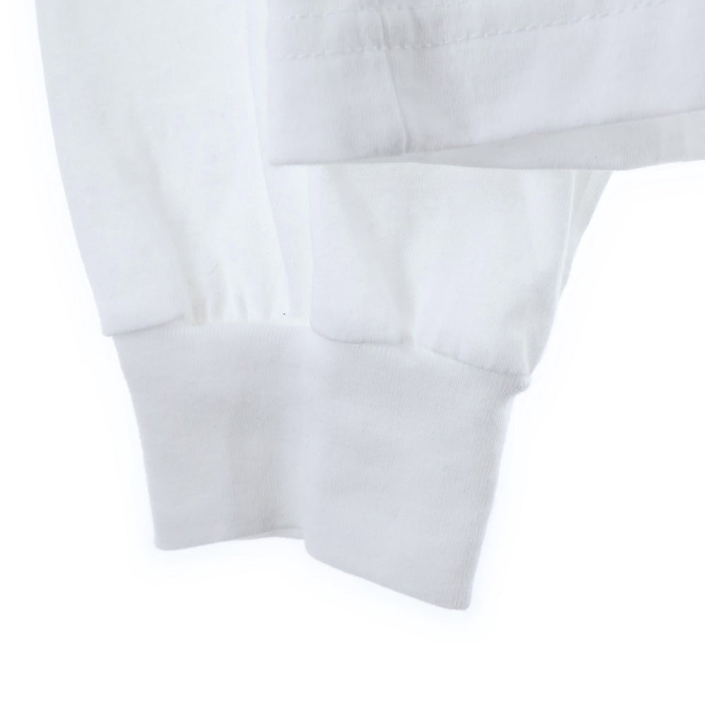 CHROME HEARTS(クロムハーツ) FLRL CRS HORSESHOE L/S バックホースシュー 袖フローラル ロングスリーブ 長袖Tシャツ カットソー ホワイト