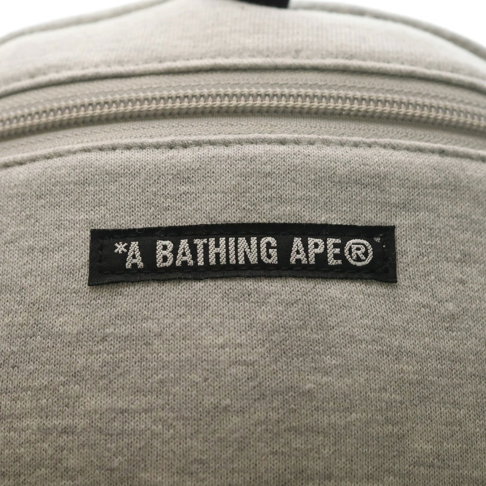 A BATHING APE(アベイシングエイプ) BABY MILO ベイビーマイロ ぬいぐるみ ドールリュック シャークジップパーカー グレー/ブラウン