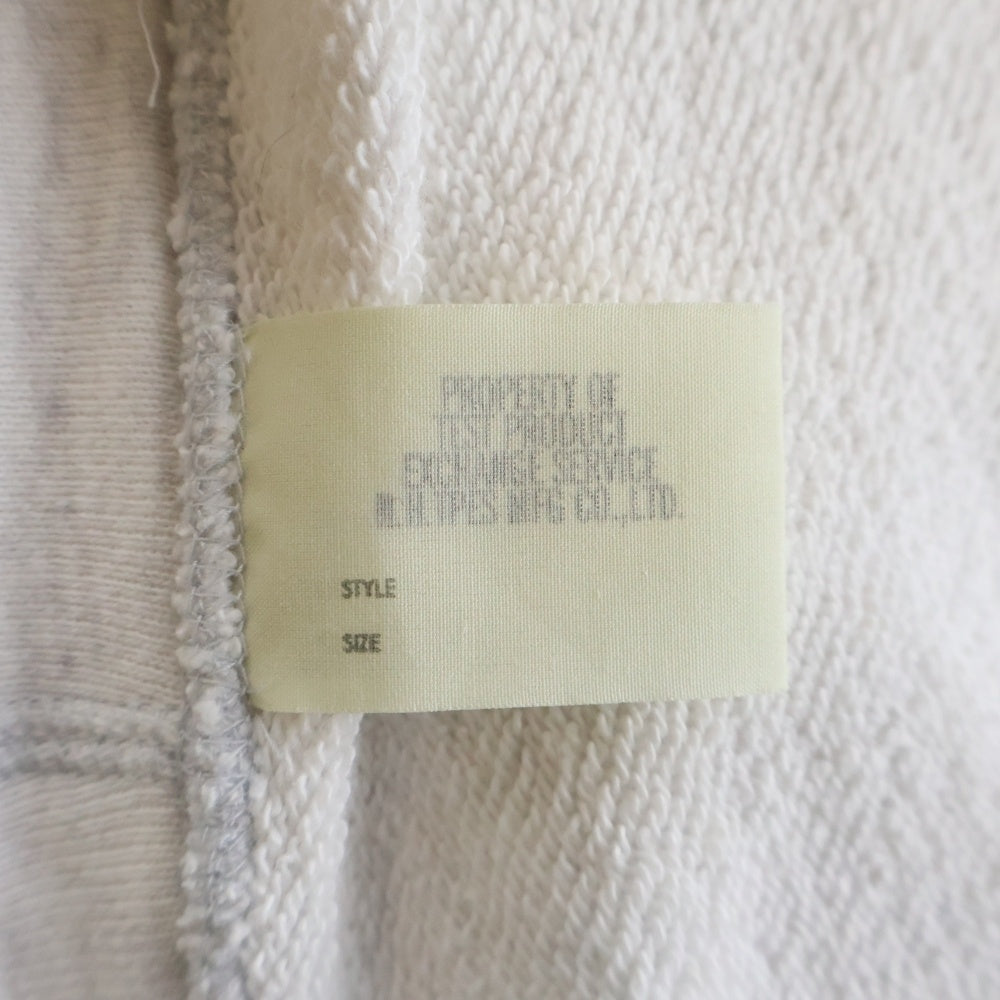 N.HOOLYWOOD(エヌハリウッド) 別注 9256-BL01-901 ZIP HOODIE コットン ジップアップ パーカー グレー