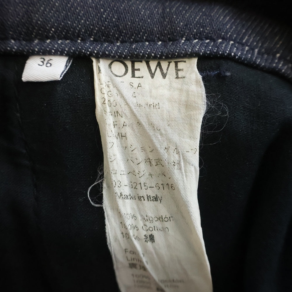 LOEWE(ロエベ) FISHERMAN JEANS フィッシャーマンデニムパンツ インディゴ