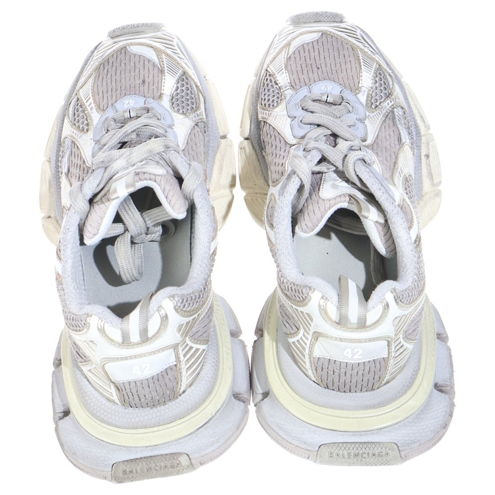 BALENCIAGA(バレンシアガ) 3XL SNEAKER 734734 ユーズド加工メッシュローカットシューズ スニーカー グレー