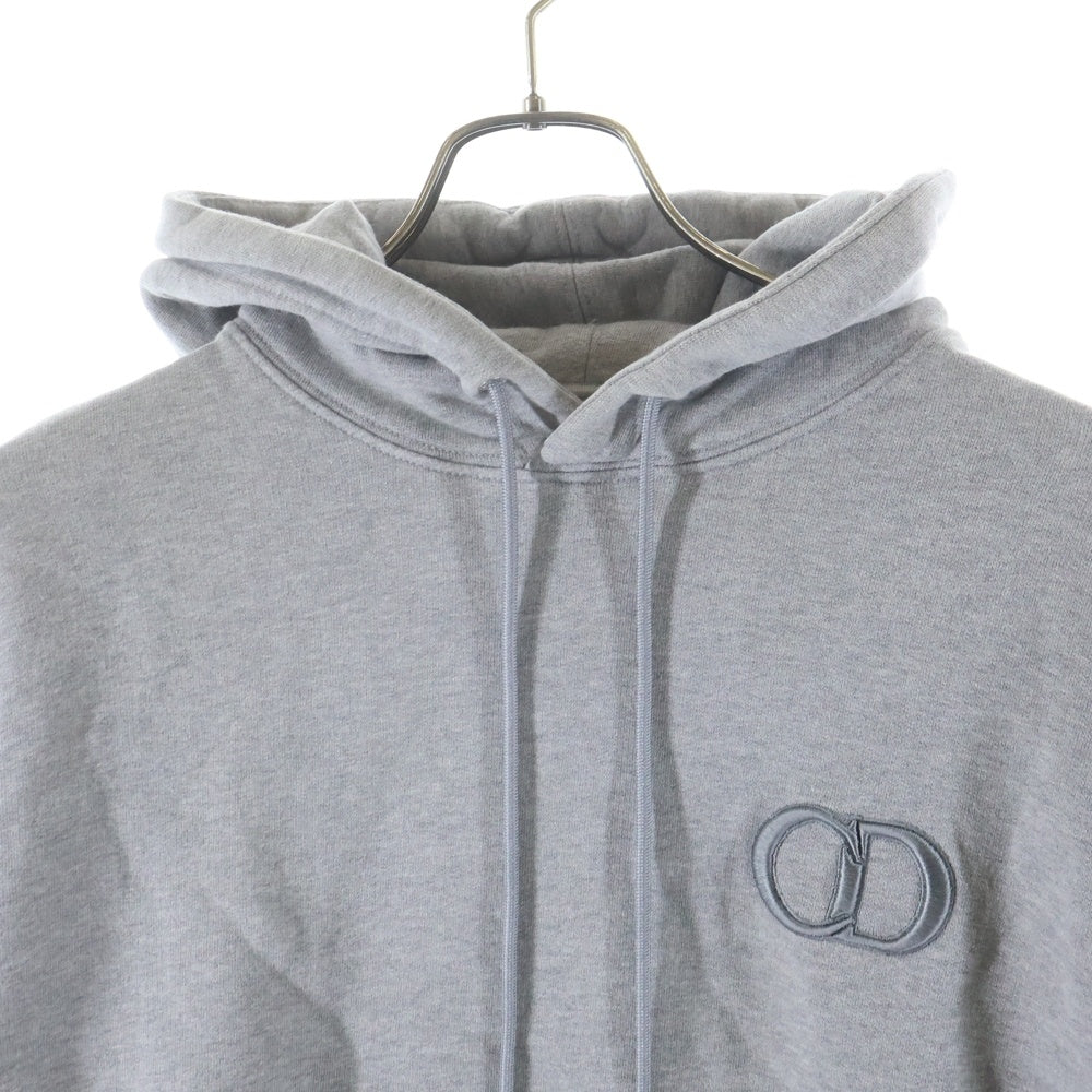 DIOR(ディオール) CD ICON HOODIE CDアイロン刺繍 スウェット プルオーバーパーカー グレー 113J698A0531