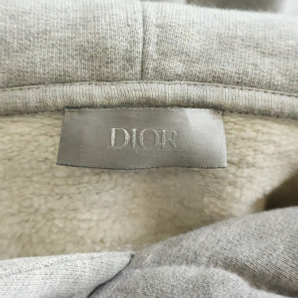 DIOR(ディオール) CD ICON HOODIE CDアイロン刺繍 スウェット プルオーバーパーカー グレー 113J698A0531
