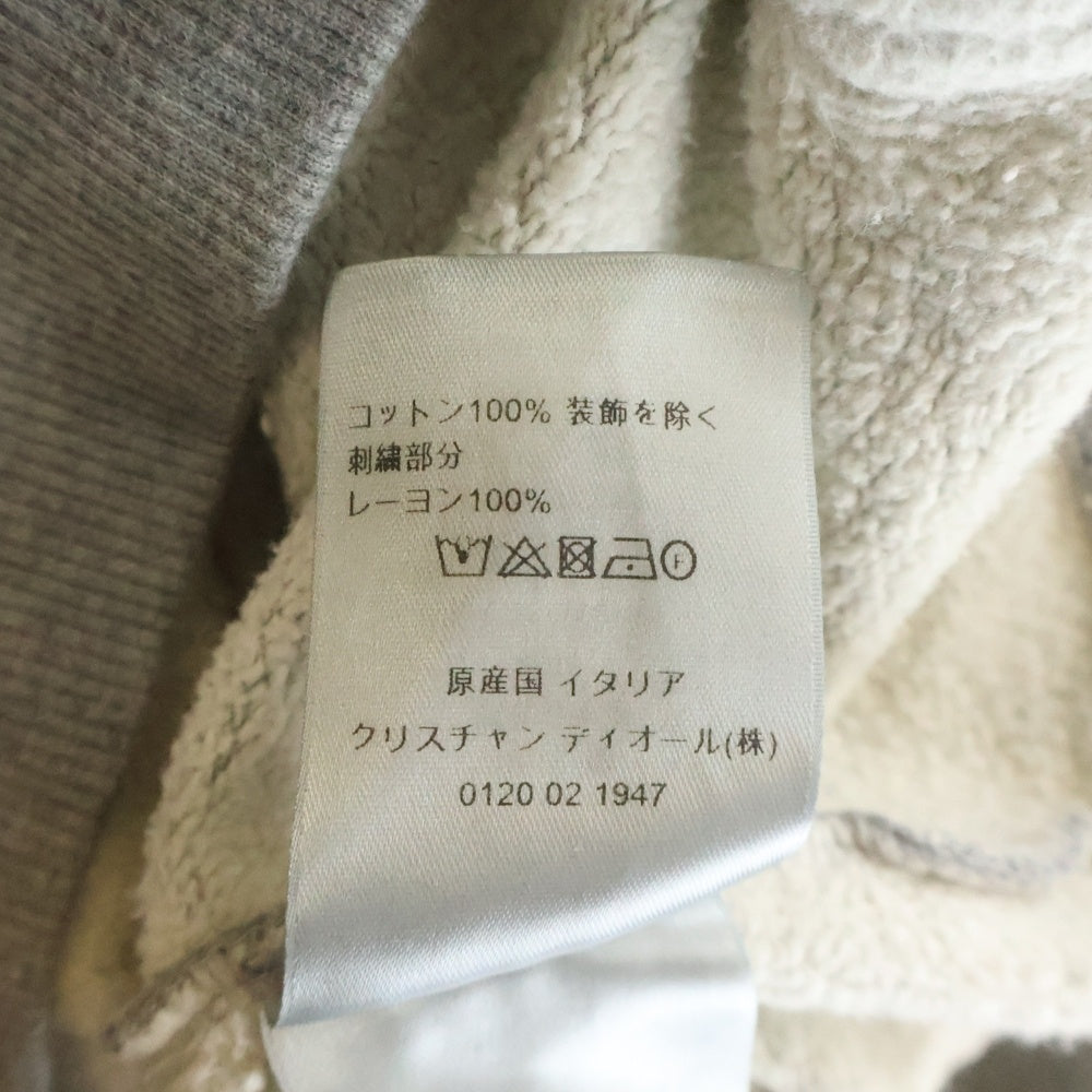 DIOR(ディオール) CD ICON HOODIE CDアイロン刺繍 スウェット プルオーバーパーカー グレー 113J698A0531