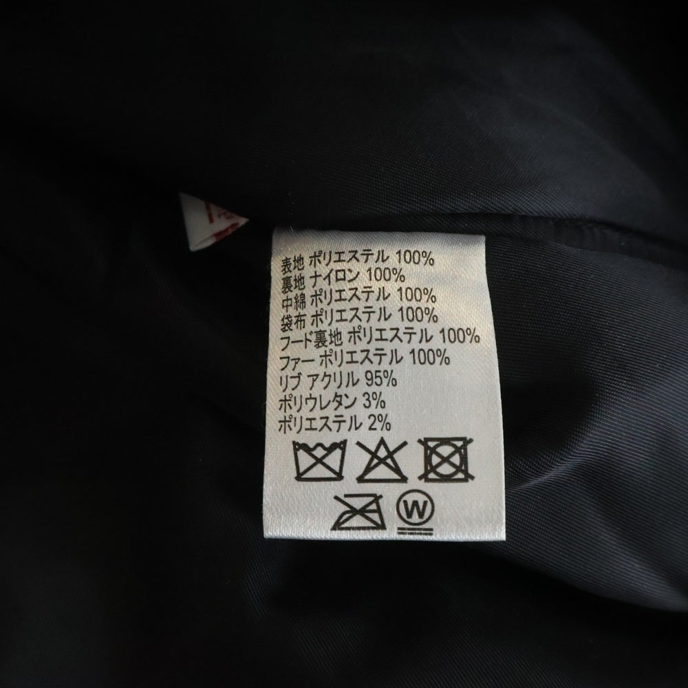 MLVINCE(メルヴィンス) N-2B JACKET フライトジャケット 中綿ジャケット ファー フード付 ブラック
