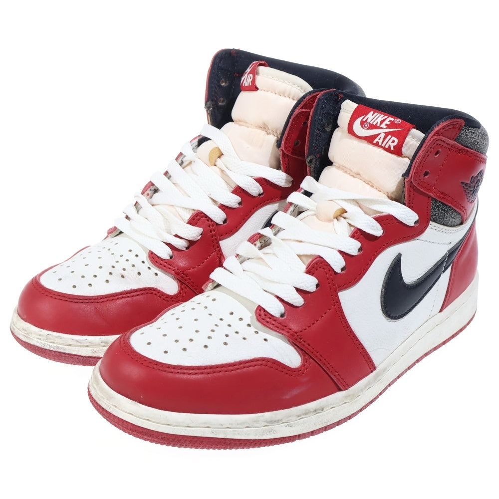 NIKE(ナイキ) AIR JORDAN 1 HIGH OG CHICAGO LOST & FOUND DZ5485-612 エアジョーダン1 ハイカットスニーカー レッド US7/25cm