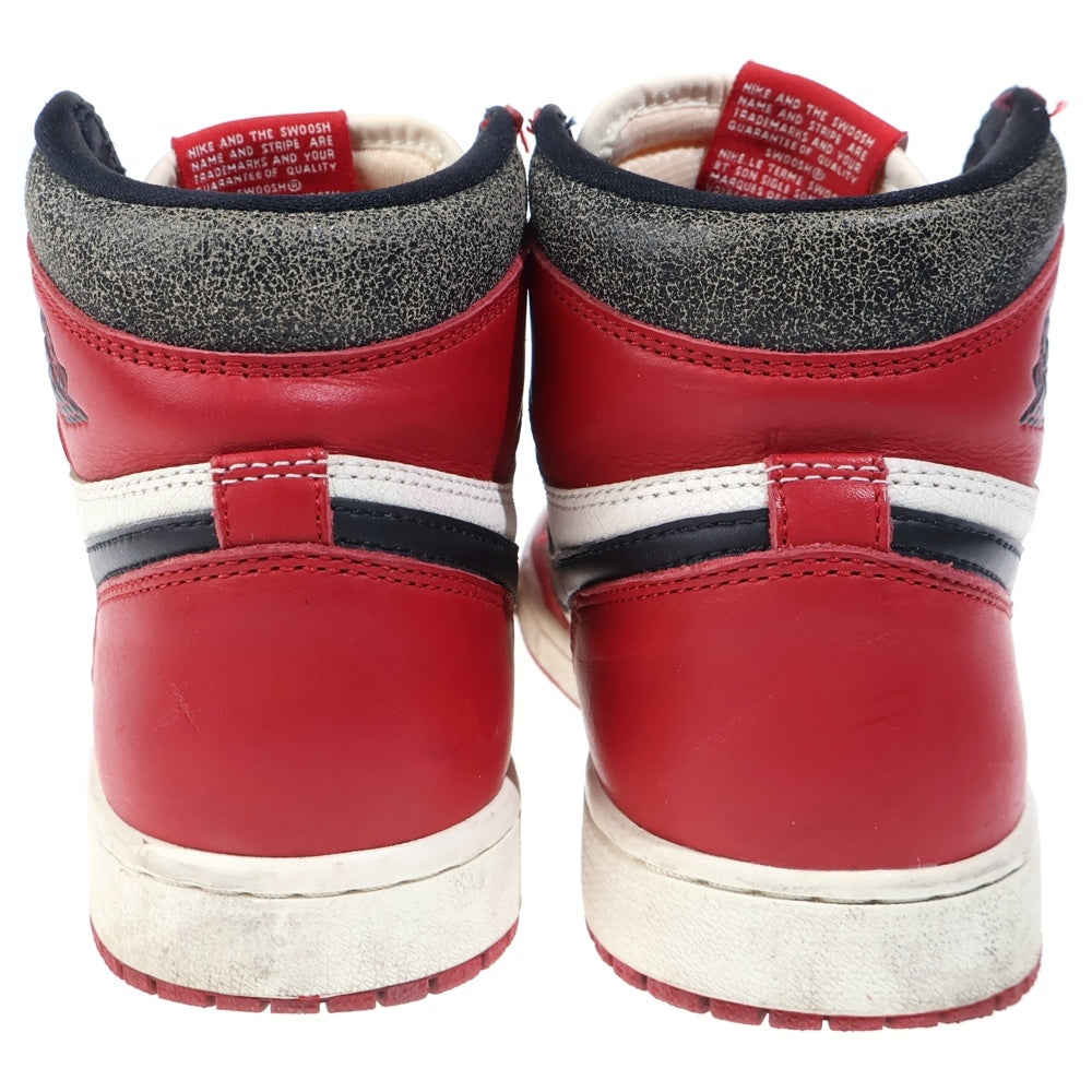 NIKE(ナイキ) AIR JORDAN 1 HIGH OG CHICAGO LOST & FOUND DZ5485-612 エアジョーダン1 ハイカットスニーカー レッド US7/25cm