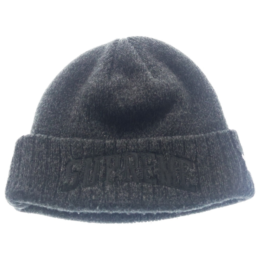 SUPREME(シュプリーム) 18AW ×New Era Arc Logo Beanie ニューエラ アーチロゴ刺繍 ニットキャップ ビーニー グレー