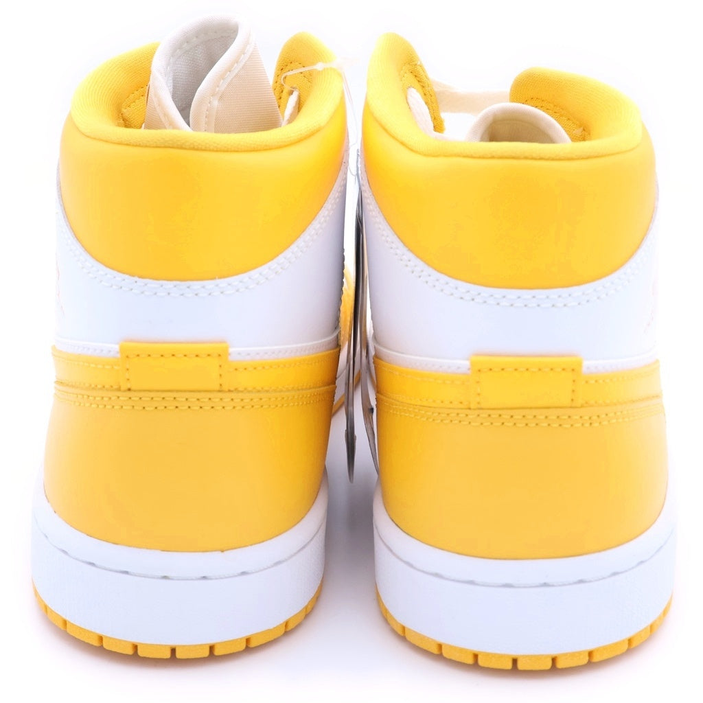 NIKE(ナイキ) ウィメンズ エアジョーダン1 ミッドカットスニーカー レモン イエロー BQ6472-117 US11/28cm