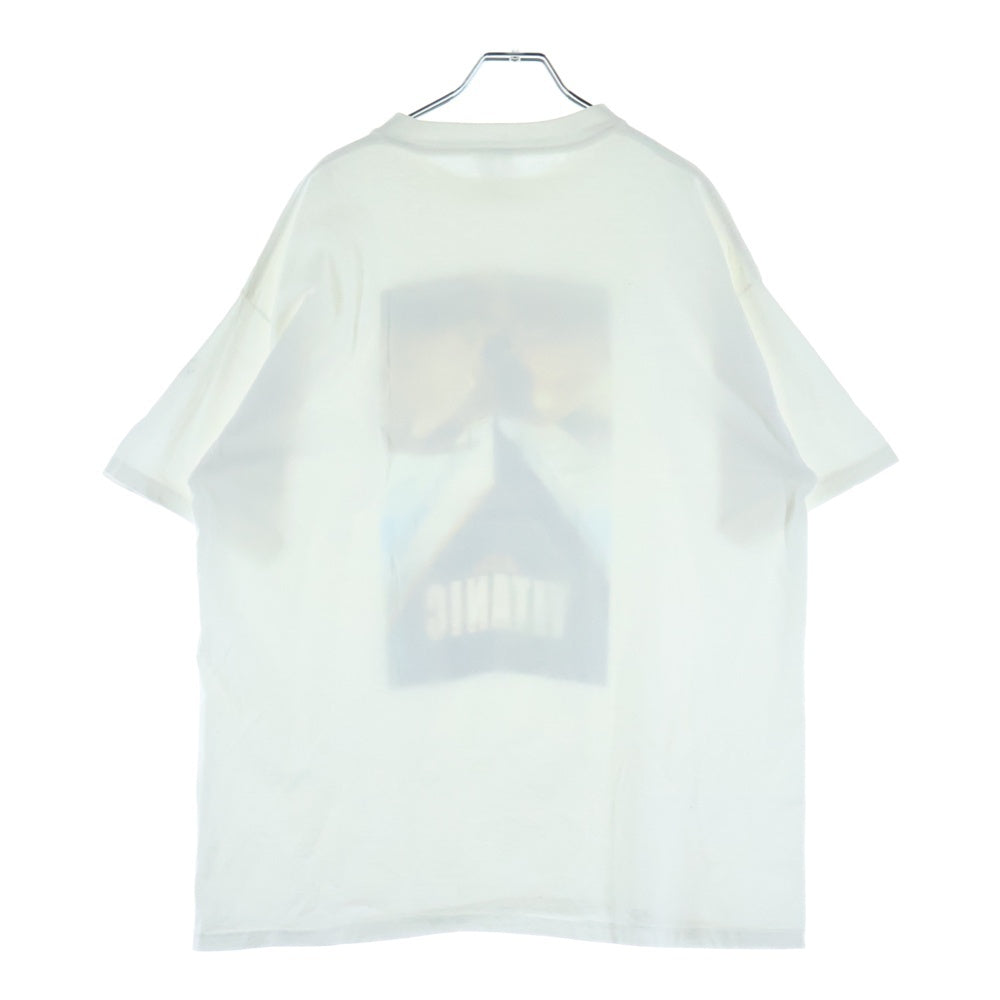 VINTAGE(ヴィンテージ) 90s TITANIC MOVIE TEE タイタニック ムービー 片面プリント 半袖Tシャツ カットソー ホワイト