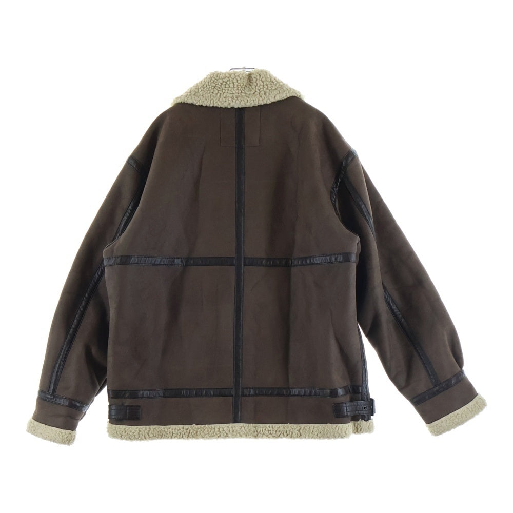 ALPHA INDUSTRIES(アルファ インダストリーズ) B-3 フライトジャケット フェイクムートン ボアジャケット ブラウン TA1548-068