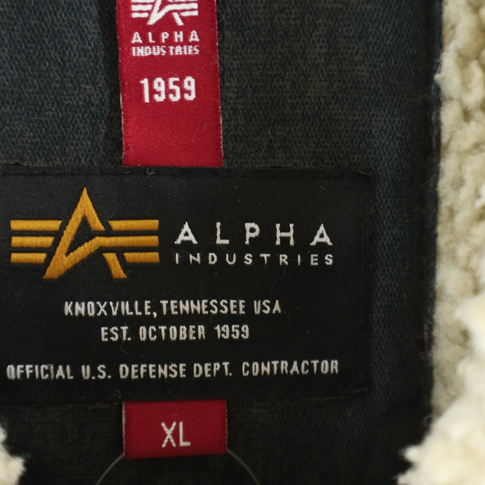 ALPHA INDUSTRIES(アルファ インダストリーズ) B-3 フライトジャケット フェイクムートン ボアジャケット ブラウン TA1548-068