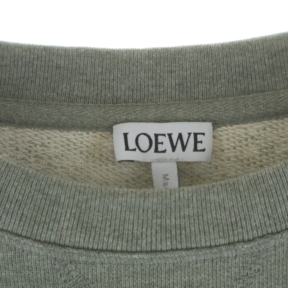 LOEWE(ロエベ) アナグラムエンブロイダリー スウェット トレーナー グリーン S359341XA8