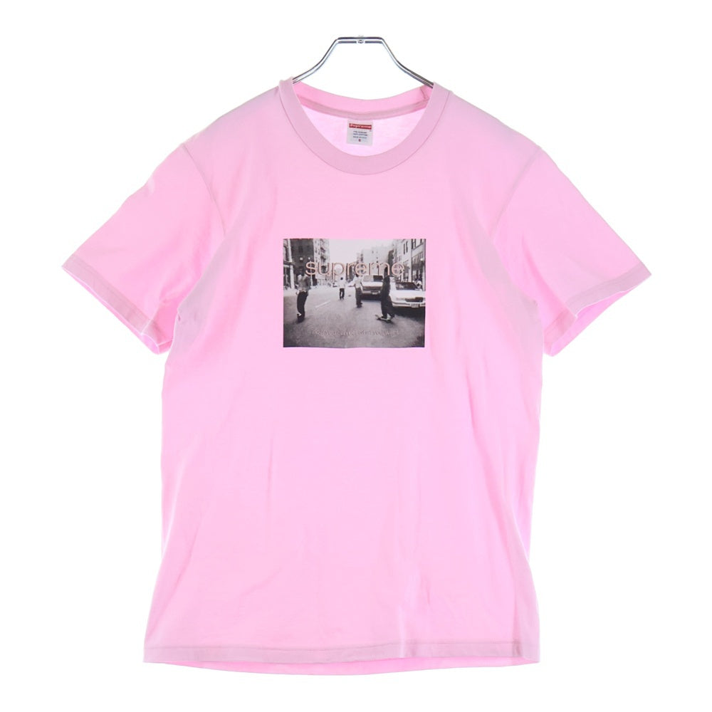 SUPREME(シュプリーム) 24SS Crew 96 Tee フロントプリント クルーネック 半袖Tシャツ ピンク