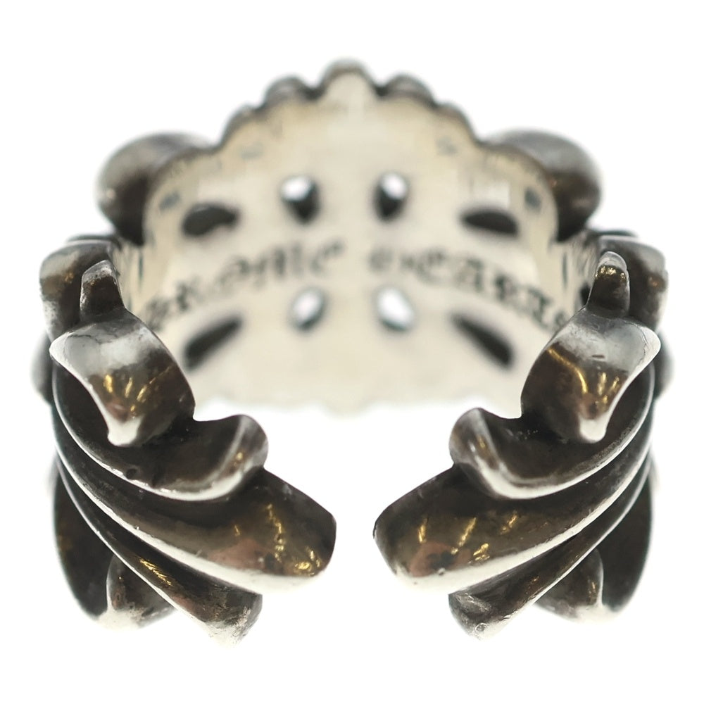 CHROME HEARTS(クロムハーツ) DBL FLRL CRS ダブルフローラルクロス リング シルバー BCA390