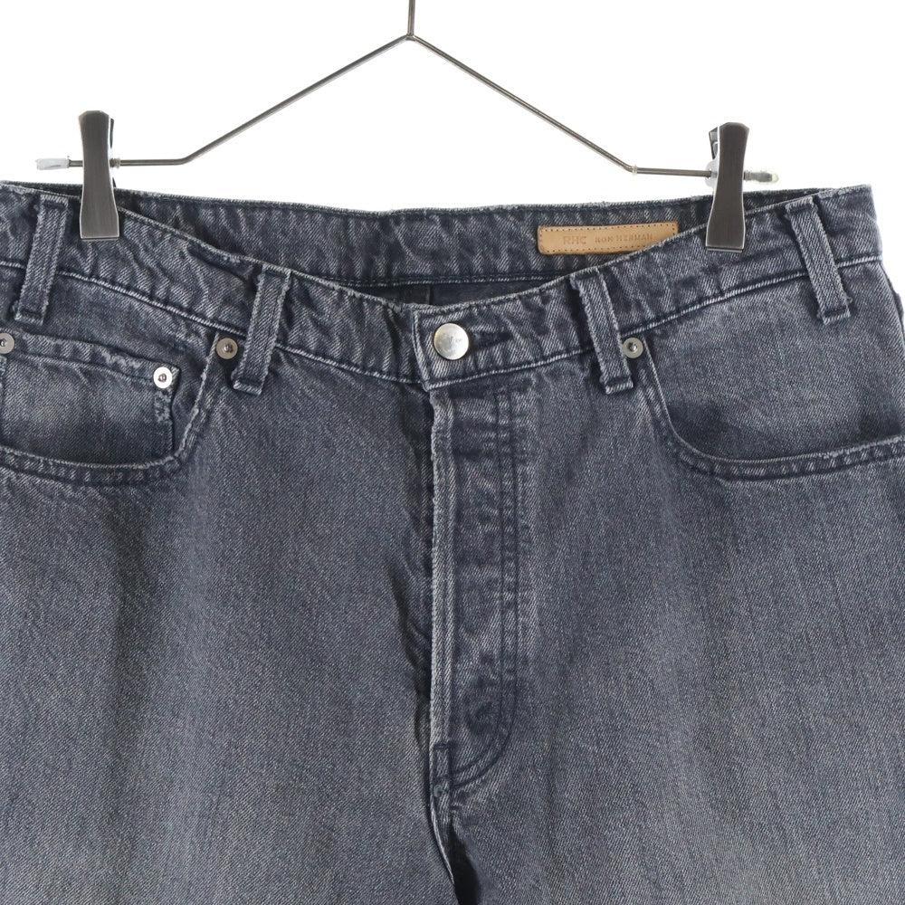RHC Ron Herman(アールエイチシー ロンハーマン) Robert Wide Fit Black Denim Pants ロバート ワイドフィットデニムパンツ ジーンズ ブラック 4020600077