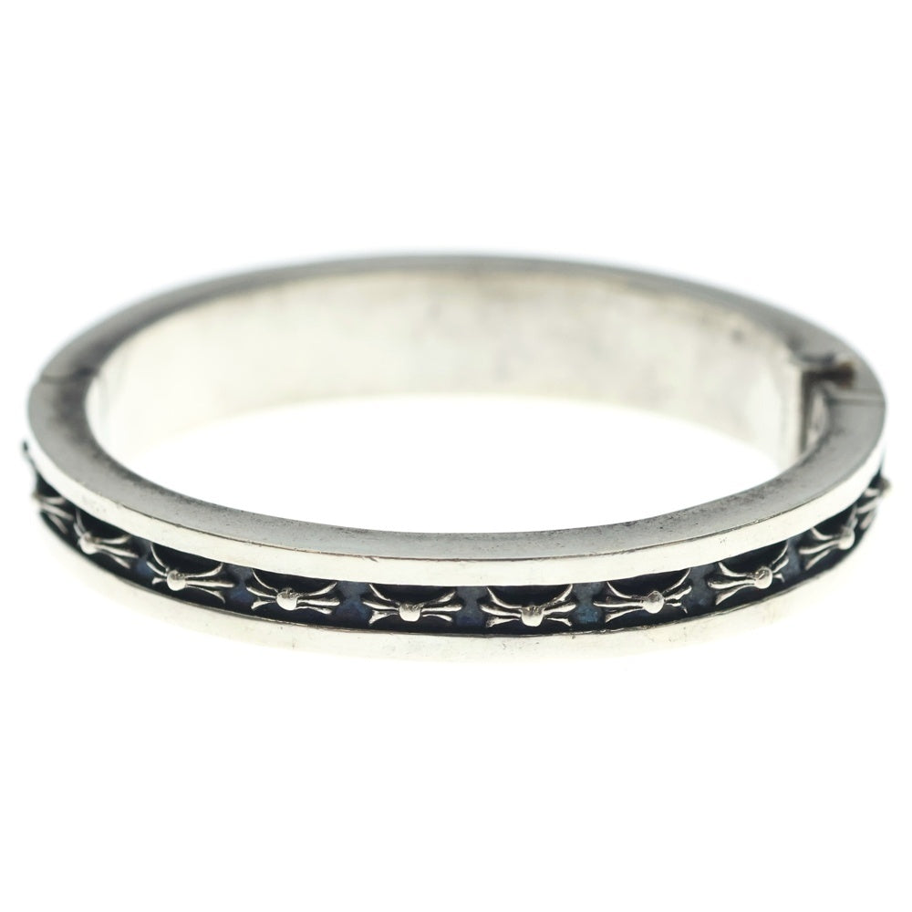 CHROME HEARTS(クロムハーツ) NARROW V CH PLUS PAVE DIAナローVバンドCHプラスPAVEダイヤ シルバーブレスレット