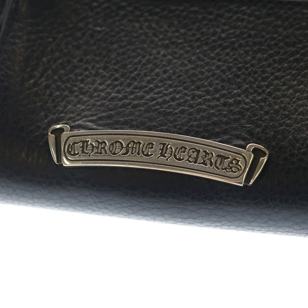 CHROME HEARTS(クロムハーツ) WAVE MINI ウェーブミニ レザーウォレット 財布 ブラック BCA373