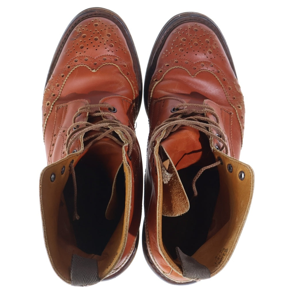Tricker's(トリッカーズ) ×Paul Smith ポールスミス ウイングチップ レースアップブーツ ブラウン 6178-1